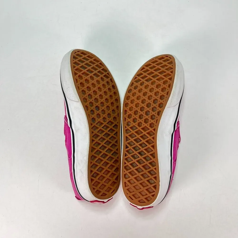 Vans Asher Pink Casual Sneakers Skater Shoes Comfort Slip-On 721356 Kids Size 2